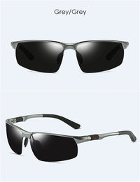 Men's aluminum magnesium sunglasses  driving color changing polarizer 3121