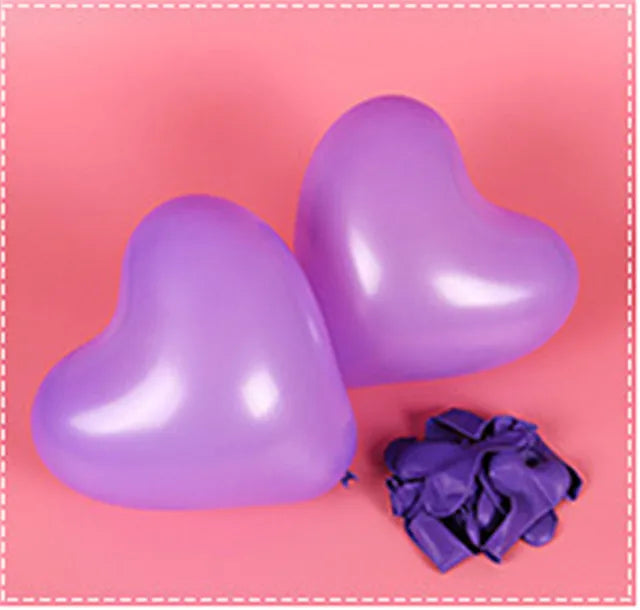 10pcs/lot Red Pink White Heart Latex Helium Balloons Birthday wedding party decoration Supplies Adult Wedding Valentine's Day