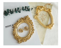 INS Gold Silver Retro Photo Frame For Nail Art Jewelry Decoration Photography Prop Background Foto Wall Photographic Accessories