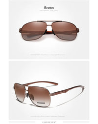 KINGSEVEN New Aluminum Men Fashion Sun Glasses Travel Driving Male Eyewear Oculos  band sunglasses N7188