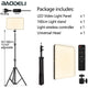 LED Fill Lamp Video Light Panel Bi-color 2700k-5700k Photography Lighting Live Stream Photo Studio Light With Stand EU Plug