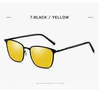 Men's Sunglasses New Arrival Square Polarized Sunglasses Metal Driver Night Vision Goggles Sunglasses