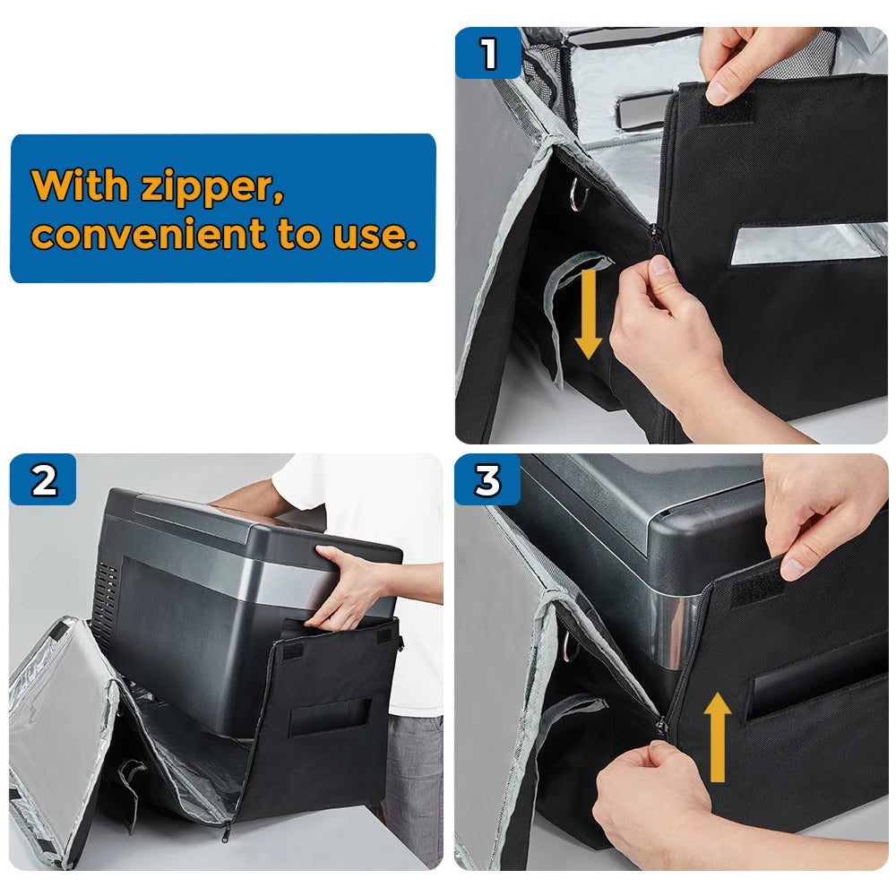 Joytutus 18L Car Refrigerator Storage Bag 25L Portable Carry Bag for Mini Fridge Keep Cooling Drip-proof  (Fridge not included)
