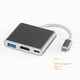 Rankman USB C Hub to 4K HDMI-Compatible Type C VGA USB 3.0 Docking for MacBook iPad Samsung S21 Dex TV Monitor Mouse U Disk