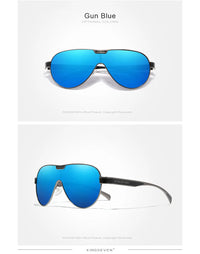 KINGSEVEN New Oversized Sunglasses Men And Women Polarized Mirror Lens Goggles UV Protection Men's Glasses Stainless Steel N7762