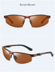 Men's aluminum magnesium sunglasses  driving color changing polarizer 3121