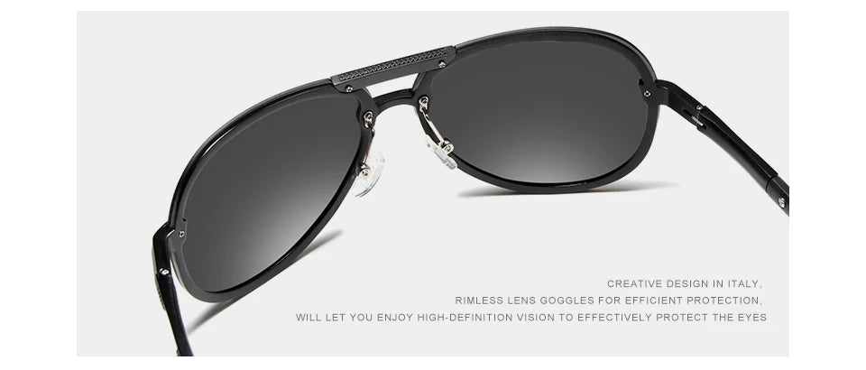 KINGSEVEN BRAND DESIGN New Polarized Rimless Sunglasses Men Women Driving Pilot Frame Sun Glasses Male Goggle UV400 Gafas De Sol