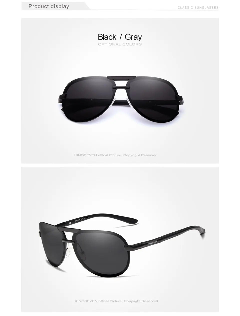 KINGSEVEN BRAND DESIGN New Polarized Rimless Sunglasses Men Women Driving Pilot Frame Sun Glasses Male Goggle UV400 Gafas De Sol