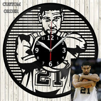 Modern Kitchen Artwork Teapot Wall Clock Tea Room Wall Decor Teapot Retro Vinyl Record Wall Clock Kitchen Decorative Wall Watch