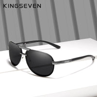 KINGSEVEN BRAND DESIGN New Polarized Rimless Sunglasses Men Women Driving Pilot Frame Sun Glasses Male Goggle UV400 Gafas De Sol