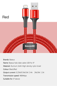 Baseus USB Cable For iPhone- Lighting Fast Charge