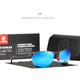 KDEAM Rimless Oval Men's Sunglasses Polarized TR90 Material Frame TAC Polarization Lense Soft Rubber Foot Cover