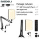 LED Fill Lamp Video Light Panel Bi-color 2700k-5700k Photography Lighting Live Stream Photo Studio Light With Stand EU Plug