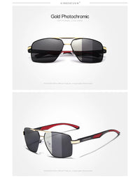 KINGSEVEN Aluminum Men's Sunglasses Polarized Lens Brand Design Temples Sun glasses Coating Mirror Glasses Oculos de sol 7719