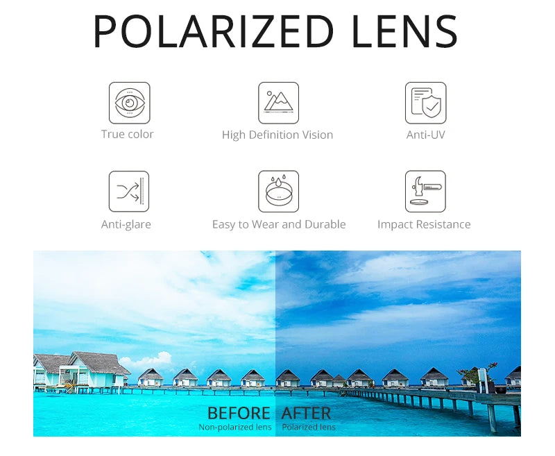 KDEAM Rimless Oval Men's Sunglasses Polarized TR90 Material Frame TAC Polarization Lense Soft Rubber Foot Cover