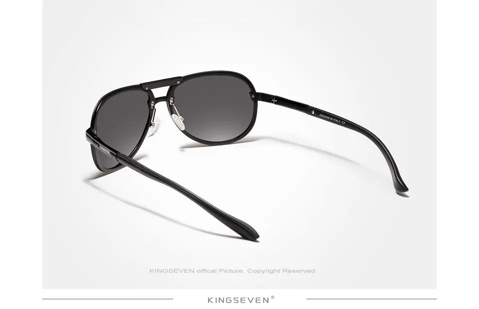 KINGSEVEN 2024 BRAND DESIGN New Polarized Rimless Sunglasses Men Women Driving Pilot Frame Sun Glasses Male Goggle UV400