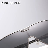 KINGSEVEN New Oversized Sunglasses Men And Women Polarized Mirror Lens Goggles UV Protection Men's Glasses Stainless Steel N7762