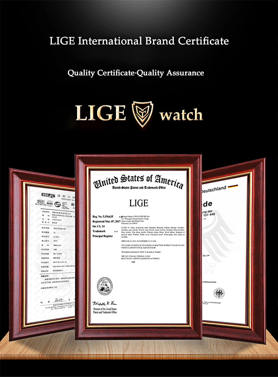 LIGE Top Brand Luxury Fashion Diver Watch Men 30ATM Waterproof Date Clock Sport Watches Mens Quartz Wristwatch Relogio Masculino