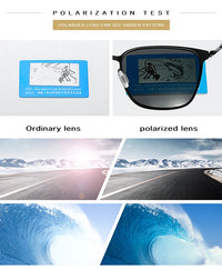 Men's Sunglasses New Arrival Square Polarized Sunglasses Metal Driver Night Vision Goggles Sunglasses