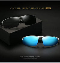 Men's aluminum magnesium sunglasses  driving color changing polarizer 3121