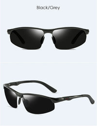 Men's aluminum magnesium sunglasses  driving color changing polarizer 3121