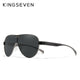 KINGSEVEN New Oversized Sunglasses Men And Women Polarized Mirror Lens Goggles UV Protection Men's Glasses Stainless Steel N7762