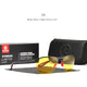 KDEAM Rimless Oval Men's Sunglasses Polarized TR90 Material Frame TAC Polarization Lense Soft Rubber Foot Cover