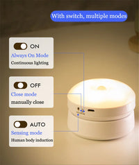 LED Night Light USB Charging Intelligent Human Induction For Bedside Cabinet Home Wardrobe Lighting Motion Sensor Light led Lamp