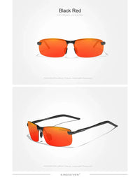KINGSEVEN Fashion Half Frame Sunglasses Men's Outdoor Polarized UV400 Driving Glasses High Quality Fishing Driving Eyewear