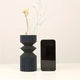 1 Nordic black plastic vase for home decoration - simple and elegant design for living room and dining room decoration