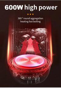 Houselin Electric Kettle 0.5L Stainless Steel Household Indoor Kettle Automatic Closing and Boiling Dry Protection 220V