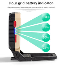 Multi-function Work Light Floodlight Glare Flashlight Built-in Battery Magnetic Suction Power Display Car Repair Emergency Lamps