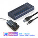 MZX 10/7/4 Port Aluminum USB 3.0 Hub A 3 0 Multi Splitter Concentrator Multiple Extension Hub Switch Power Adapter for PC Laptop