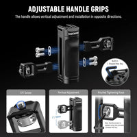NEEWER Universal Phone Cage Rig with Bluetooth Side Handle Smartphone Stabilizer For iPhone 15 Pro Max 15 Pro Galaxy S24 Ultra