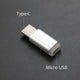 YUXI Silver 1PCS  Micro USB to Converter Adapter For iPhone X 8 7 6 Plus Type C/IOS to Micro USB Adapter For Samsung S8 Xiaomi
