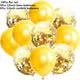 10/14pcs Mix Pink Rose Balloons Heart Star RoseGold Confetti Balloon Birthday Party Decorate Kids Adult Air Balls Wedding Globos