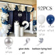 Navy Blue Balloons Garland White Sliver Confetti Latex Ballon Arch Kit Wedding Anniversary Birthday Party Baby Shower Decoration