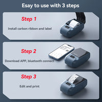 Niimbot M2 Thermal Transfer Label Printer 300 DPI High Definition Wireless 20-50 mm Print Width Label Maker Support Phone/PC