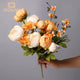 WQNJIN 13 Heads Peony Silk Artificial Flowers Vintage Bouquet Peonies Flowers for Home Table Centerpieces Wedding Decoration
