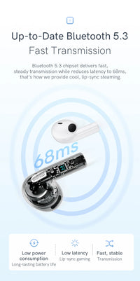 QCY T20 TWS Wireless Earphones Bluetooth 5.3 Earbuds 68ms Low Latency 13mm Driver HIFI Headphones 4 Mics+ENC HD Call Headsets