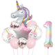 Rainbow Unicorn Balloon 40inch Foil Balloon Unicorn Theme Suitable for Birthday Shower Party Balloon Supplies