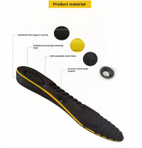 Magnet Massage Height Increase Insoles For Women Men 2/3/4/5 Cm Up Invisiable Arch Support Orthopedic Insoles Heighten Lift