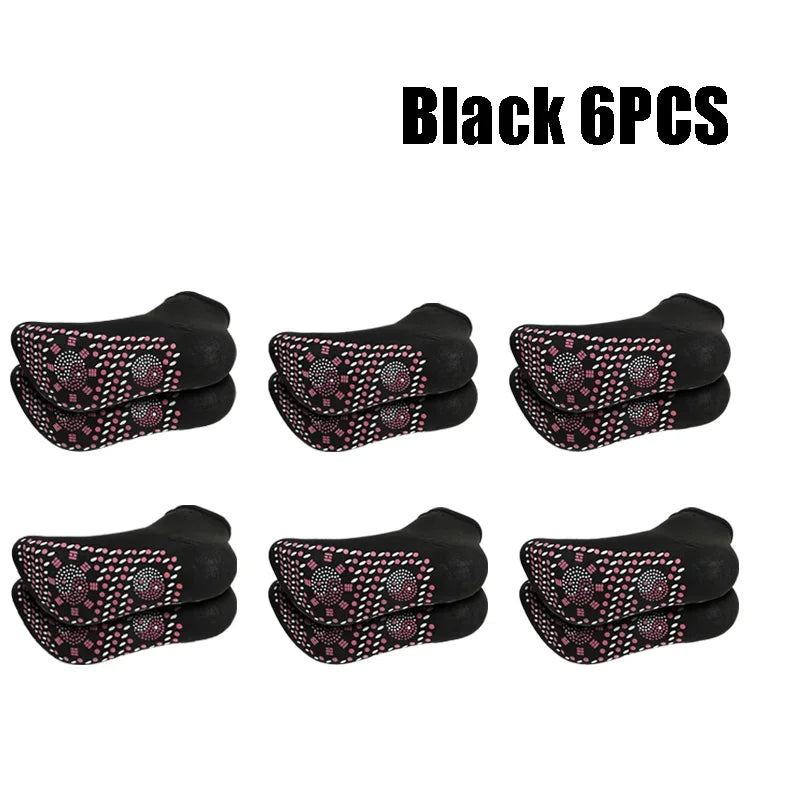 1/5pairs Tourmaline Self-Heating Socks Winter Warm Thermal Health Care Socks Slimming Health Short Sock Magnetic Therapy Sock