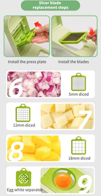 Multi-function vegetable cutter Vegetable cutting artifact Multi-functional grater Potato slicer Shredder Onion dicer