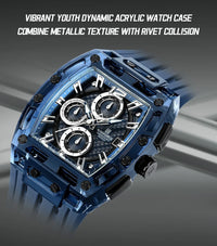 NAVIFORCE Fashion Men Watch Quartz Chronograph  Clock 3ATM Waterproof Silicone Band Sports Casual Date Display Male Wristwatches