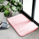 Memory Foam Embossed Velvet Carpet Bathroom Living Room Non-Slip Mat Cobblestone Floor Mat