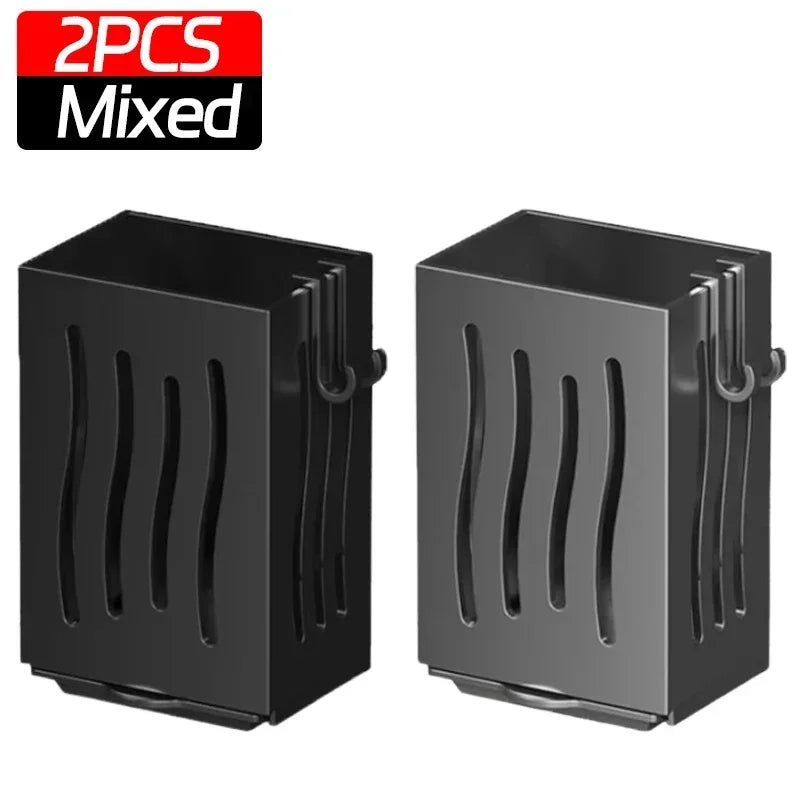 Multifunctional Kitchen Utensil Storage Rack Chopstick Draining Holder Wall-Mounted Freestanding Cutlery Tableware Organizer Box