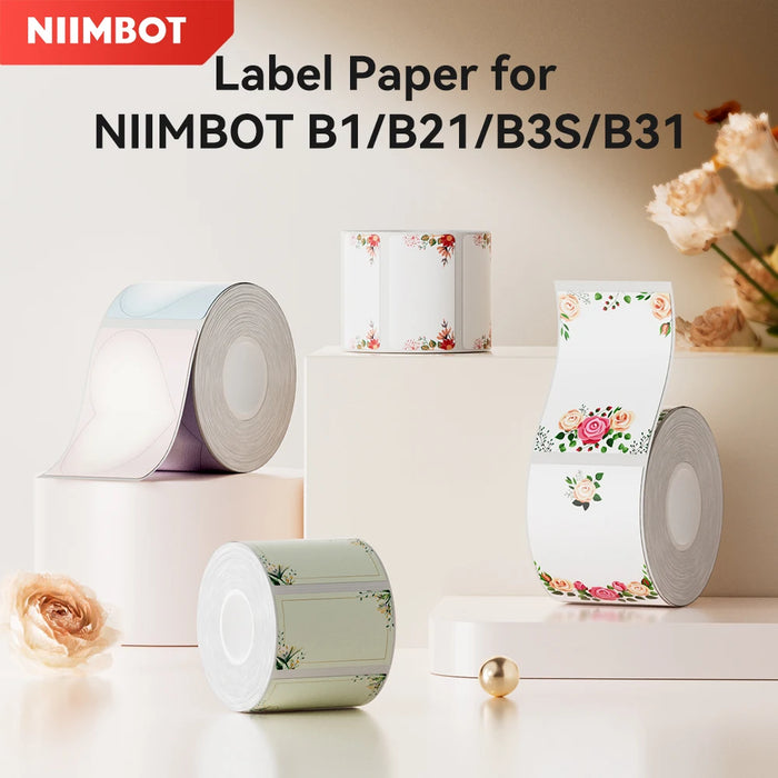 NIIMBOT Thermal Color Label Sticker Bacord QR Code Price Tag