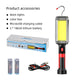 Led Work Light COB Floodlight 8000LM Rechargeable Lamp Use 2*18650 Battery Led Portable Magnetic Light Hook Clip Waterproof
