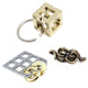 Metal Puzzle Brain Teaser 3PCS Set Casse Tete Difficile Rompecabezas IQ Test Mind Games Toys For Kids Adults Juegos De Ingenio